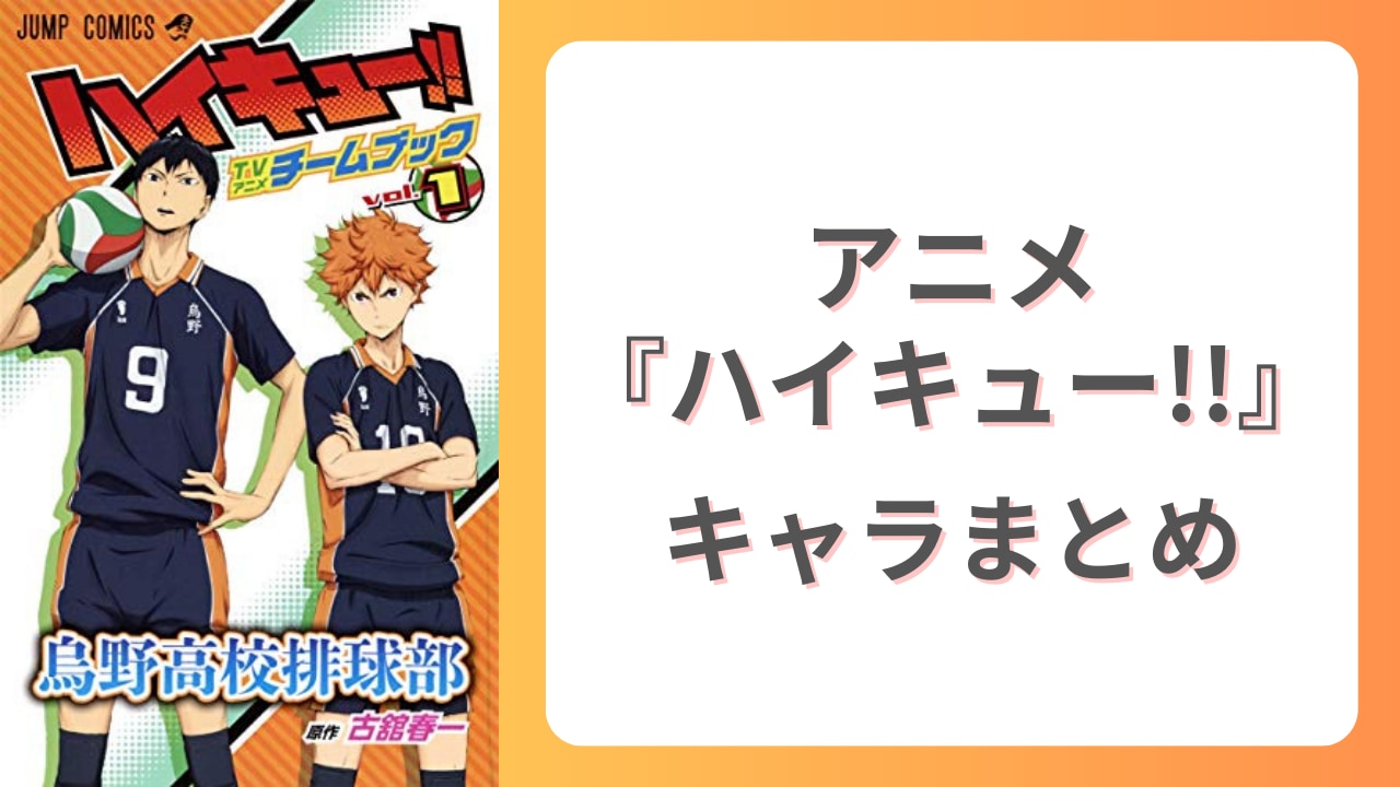 【2025年最新版】『ハイキュー!!』学校別で見るキャラクター＆プロフィール一覧！アニメ・劇場版・声優・出演作まとめ